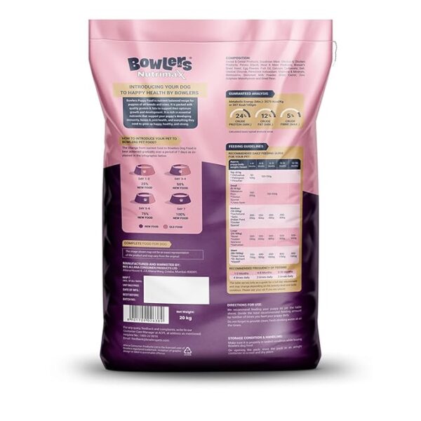 Bowlers Dog Food Puppy 20 KG - Image 2